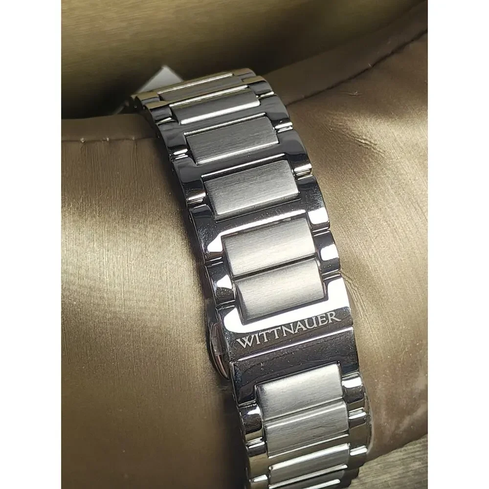 Nwt Wittnauer $525 WN3098 Store Display 9.7 /10 Men's Monserrat White Dial Watch